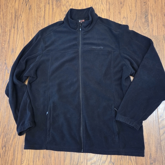 Baleaf Mens/Unisex Black Zip Up Fleece Pockets Size 3X Fall Winter Outdoor - Picture 1 of 3
